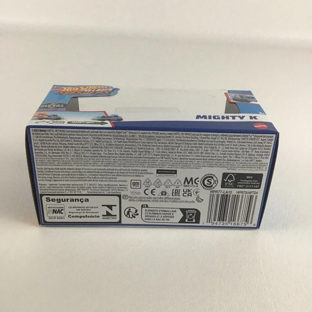Hot Wheels Pull Back Speeders Mighty K Die Cast 1:43 Vehicle New 2023 Mattel